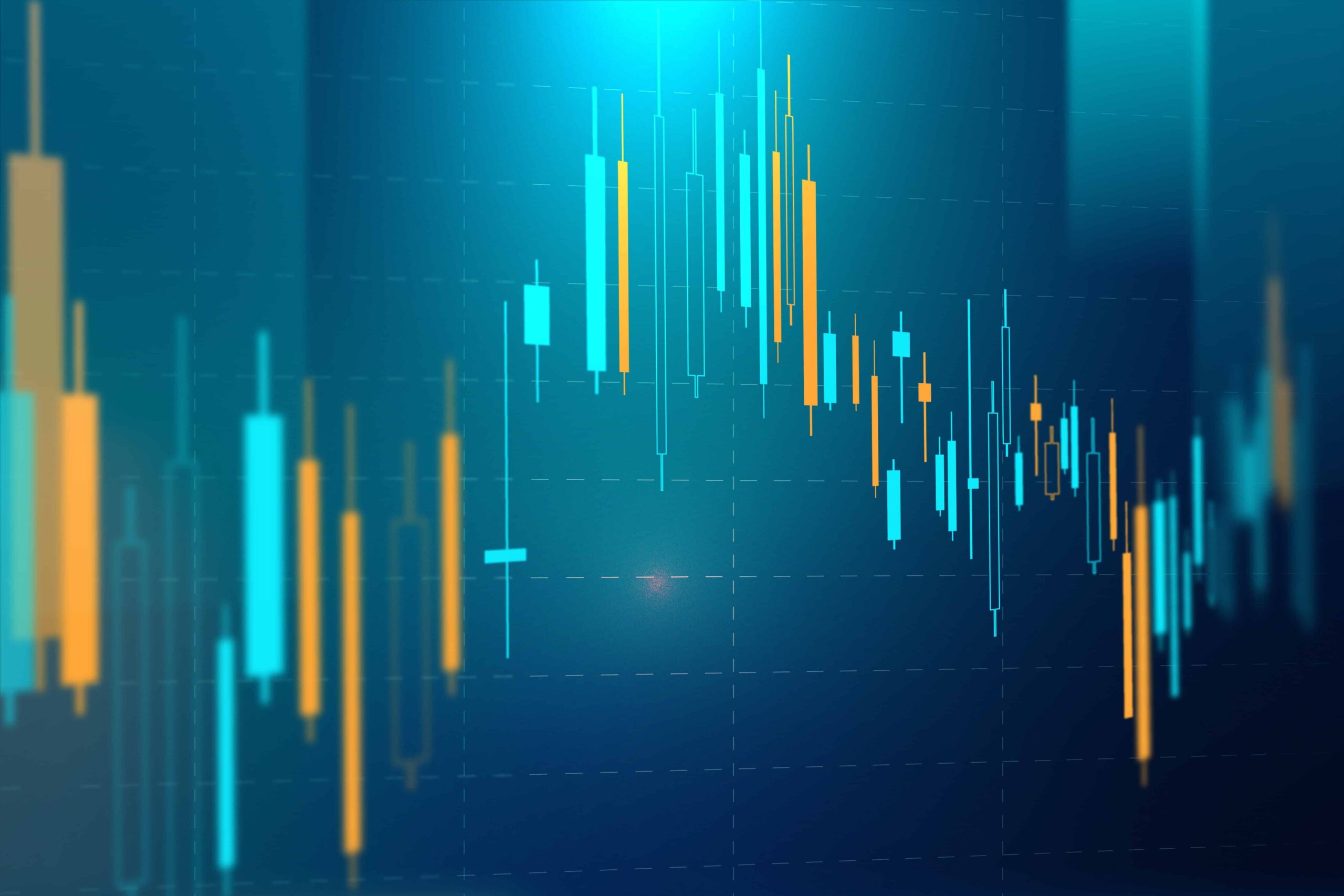 stock market chart technology blue background scaled