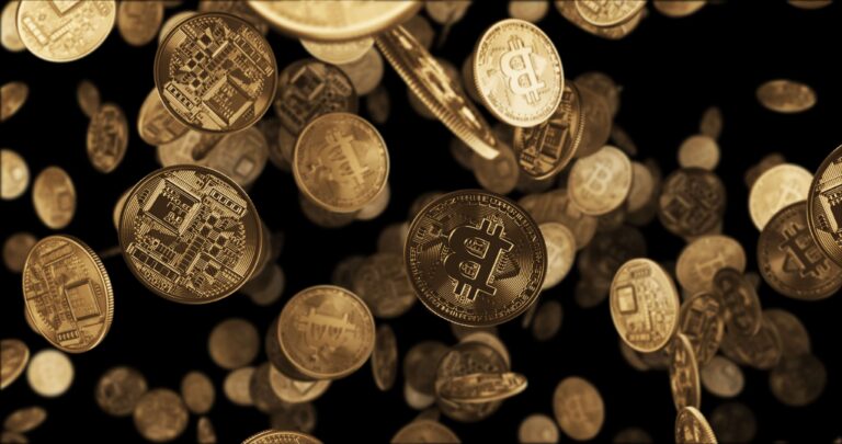 falling gold coins bitcoin scaled