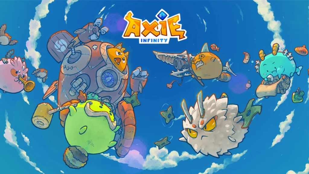 Pôster do jogo nft "Axie Infinity"