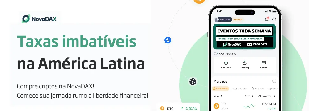 Comprar via pix NovaDAX