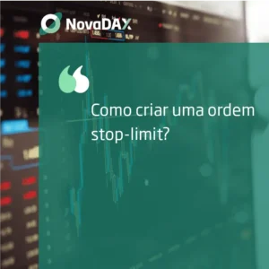 Como criar uma ordem stop-limit?