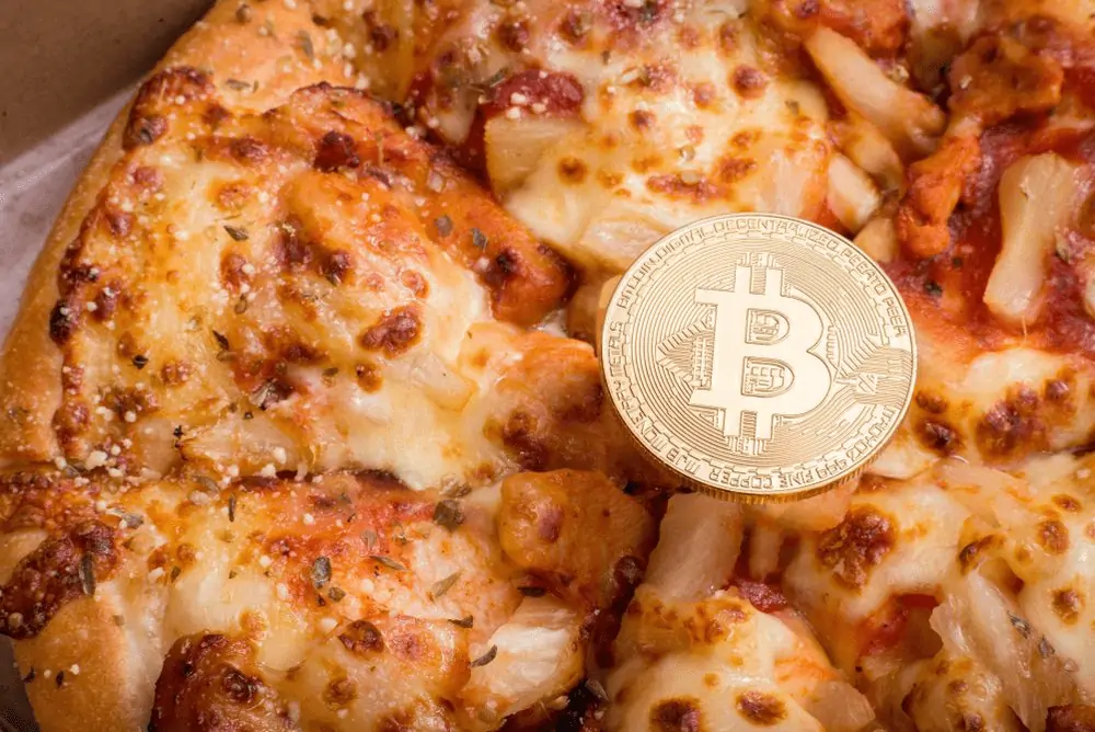 Fatia da pizza do Bitcoin